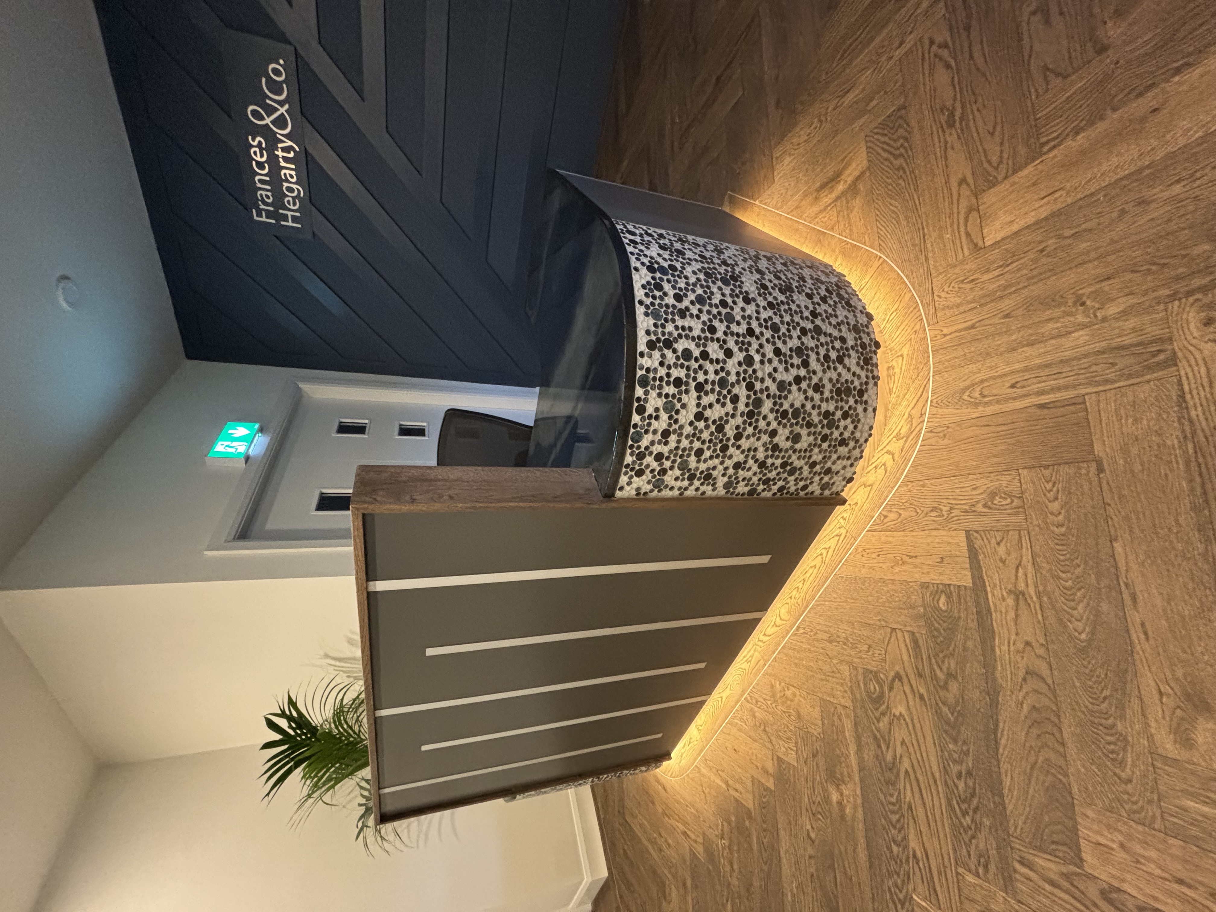 Bespoke Reception Desk - Custom Design project in Cork
